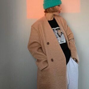 Dazy Cashmere Blend Double Breasted Coat